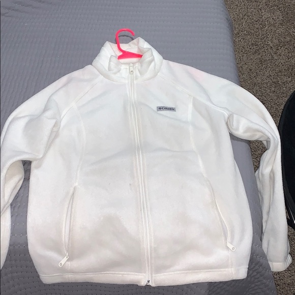 Columbia Jackets & Blazers - White Columbia zip up jacket